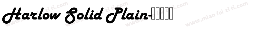 Harlow Solid Plain字体转换